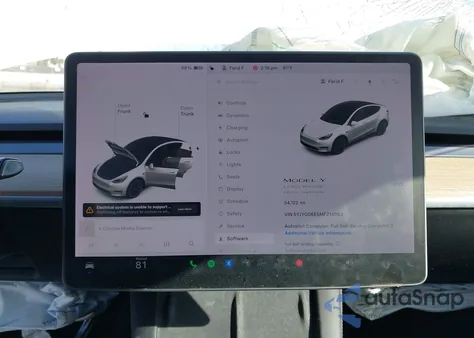 2021 Tesla Model Y Long Range Dual Motor All-Wheel Drive from USA, damaged, VIN 5YJYGDEE5MF214063